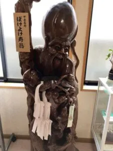 「写真の説明」　宮崎市の立正寺のボケ老人の写真