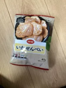 「写真の説明」　いかせんべいの写真