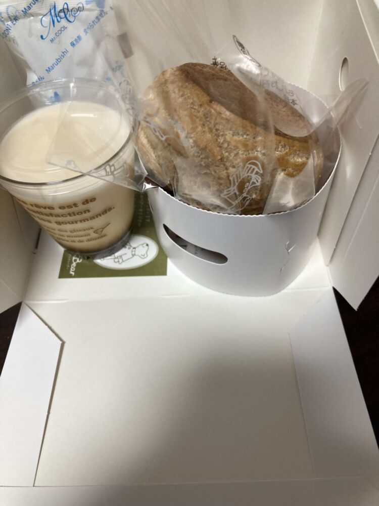 「写真の説明」　プリンとシュークリームの写真