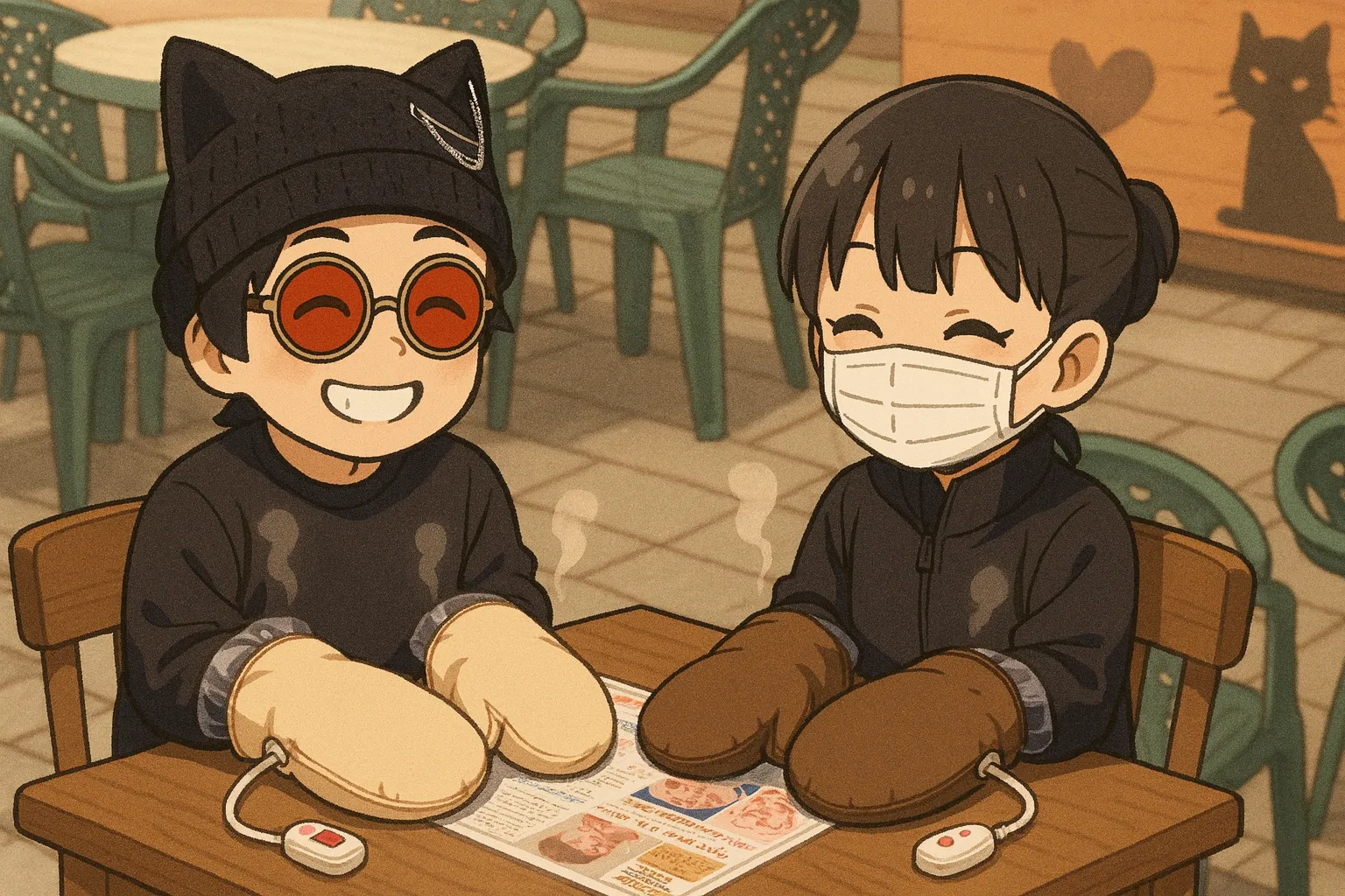 「写真の説明」手の保湿をしているけんじーまん