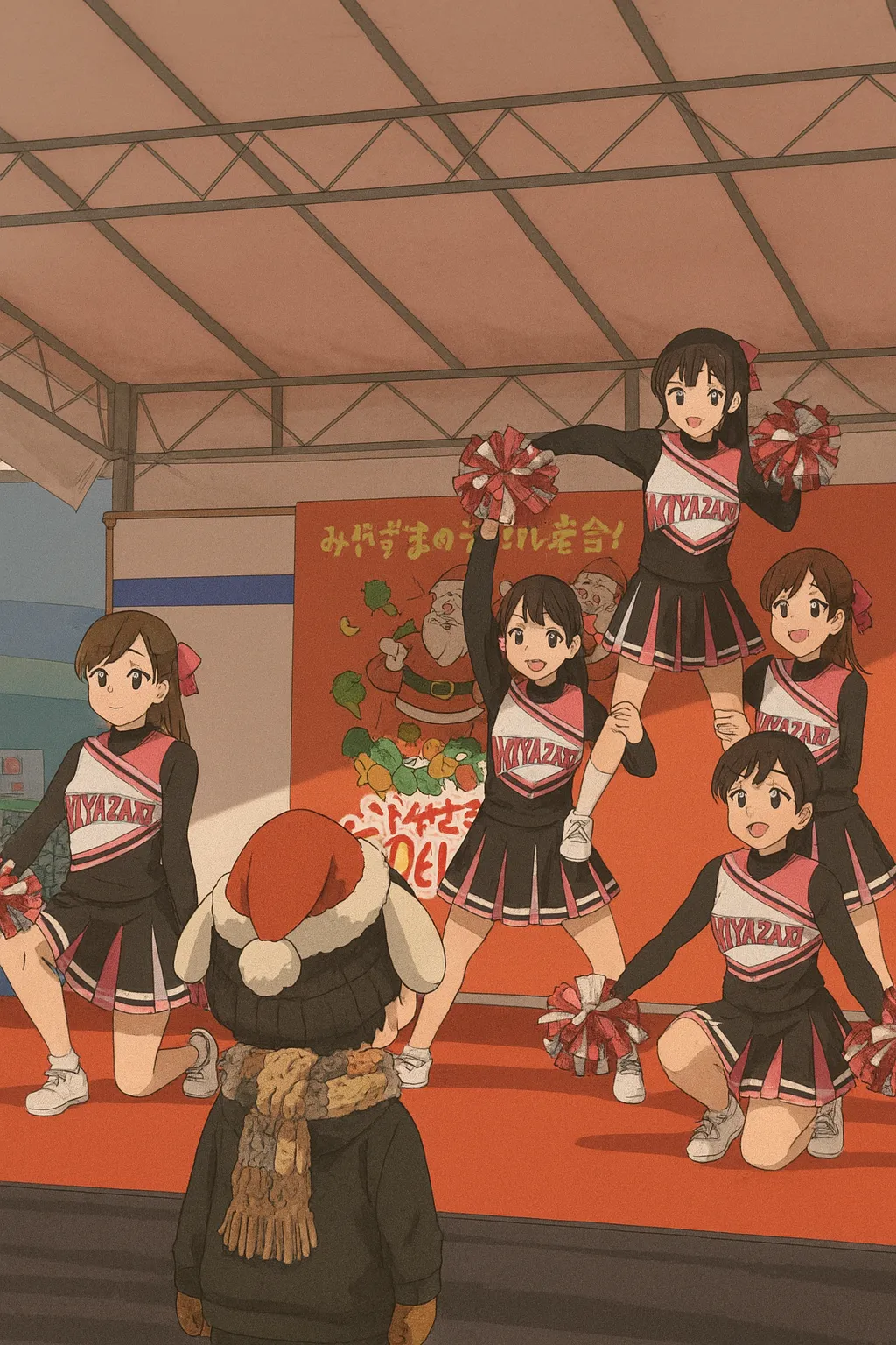 「写真の説明」宮崎大学チアダンス部DaisyGirlsのステージ