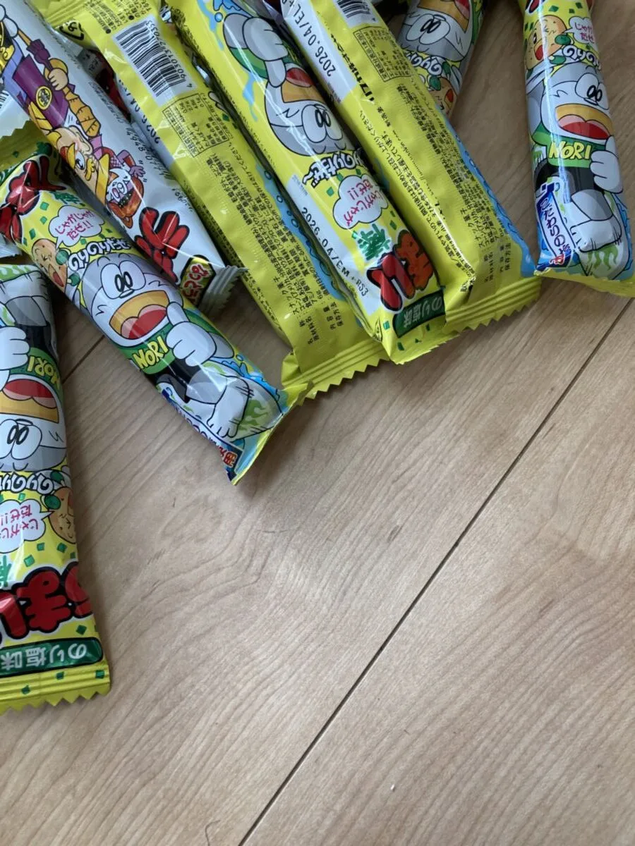 「写真の説明」うまい棒のりしお味